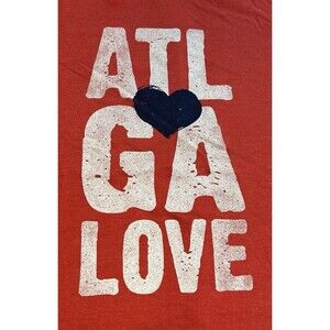 New I Love Atlanta Georgia T Shirt Local Love Women Large
